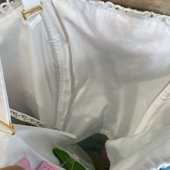 $228 NWT LILLY PULITZER Sz6 BRYNN LACE DETAIL STRAPLESS DRESS PINK SUNSET PRINT - Picture 8 of 11